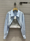 AW 23 new 2-piece ultra-short shirt set