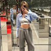 AW 23 new 2-piece ultra-short shirt set