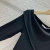 AW 23 new irregular slanted shoulder bottoming shirt