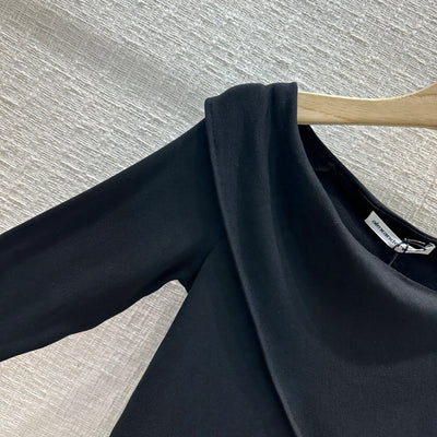 AW 23 new irregular slanted shoulder bottoming shirt