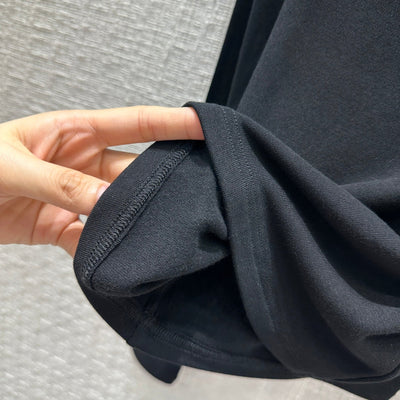 AW 23 new irregular slanted shoulder bottoming shirt