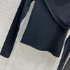 AW 23 new irregular slanted shoulder bottoming shirt