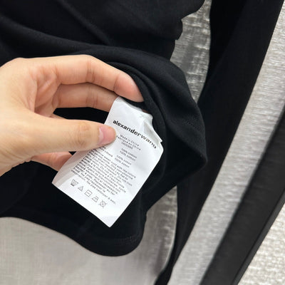 AW 23 new irregular slanted shoulder bottoming shirt