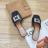 JIM* 23 new rhinestone flat slippers