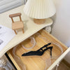 JIM* rhinestone high heels
