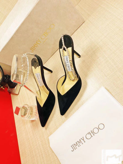 JC* 23 new crystal chain high heels