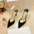 JC* 23 new crystal chain high heels