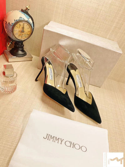 JC* 23 new crystal chain high heels