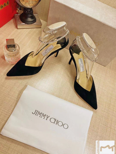 JC* 23 new crystal chain high heels