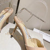 JC 23 patent leather rhinestone high heel sandals