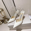 JC 23 patent leather rhinestone high heel sandals