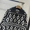BRU* 23 autumn and winter jacquard wool top