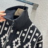BRU* 23 autumn and winter jacquard wool top