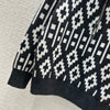 BRU* 23 autumn and winter jacquard wool top