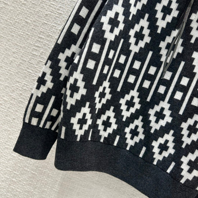 BRU* 23 autumn and winter jacquard wool top
