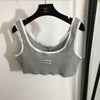 MI* new sports bra set elastic vest + boxer briefs