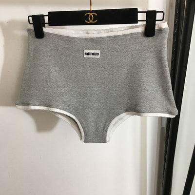 MI* new sports bra set elastic vest + boxer briefs