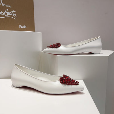 CL 24  1:1 VIP heart-shaped jewel flats