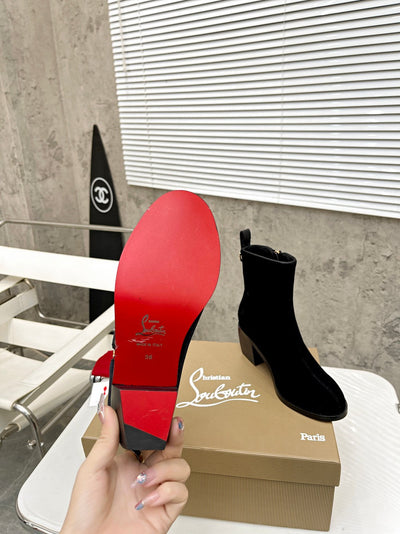 CL*  1:1 VIP Korean velvet platform boots