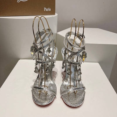 CL*24 new crystal jewelry tassel high heels 1:1 VIP