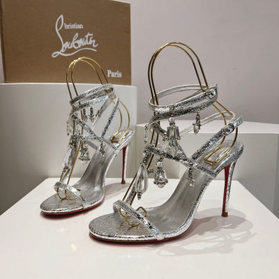 CL*24 new crystal jewelry tassel high heels 1:1 VIP