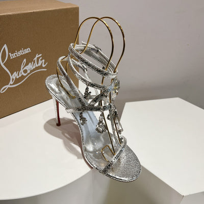 CL*24 new crystal jewelry tassel high heels 1:1 VIP