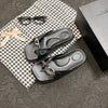 ALEXANDER* WANG* snake print cross sandals