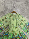 ALEMAIS 24SS Tie-strap Print Dress