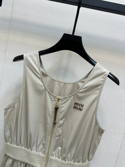 MIU* 24SS Sleeveless Waist Dress 1:1 VIP 07