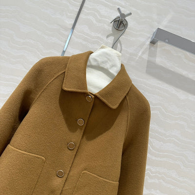Herme* 24SS double-faced cashmere coat 1:1 VIP 07