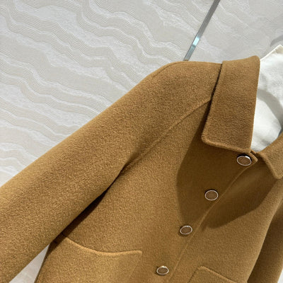 Herme* 24SS double-faced cashmere coat 1:1 VIP 07