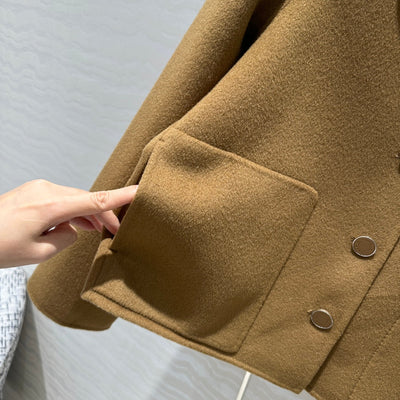 Herme* 24SS double-faced cashmere coat 1:1 VIP 07
