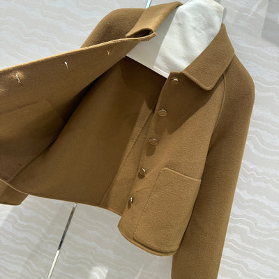 Herme* 24SS double-faced cashmere coat 1:1 VIP 07