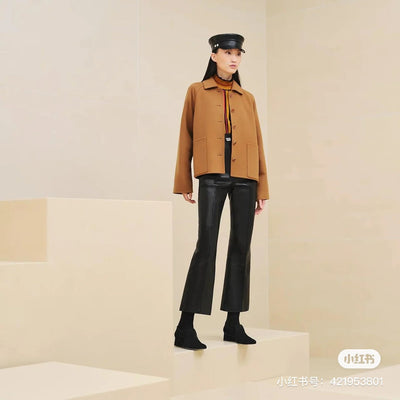 Herme* 24SS double-faced cashmere coat 1:1 VIP 07