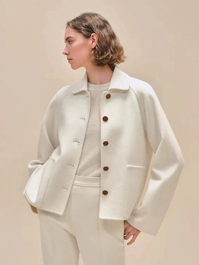 Herme* 24SS double-faced cashmere coat 1:1 VIP 07
