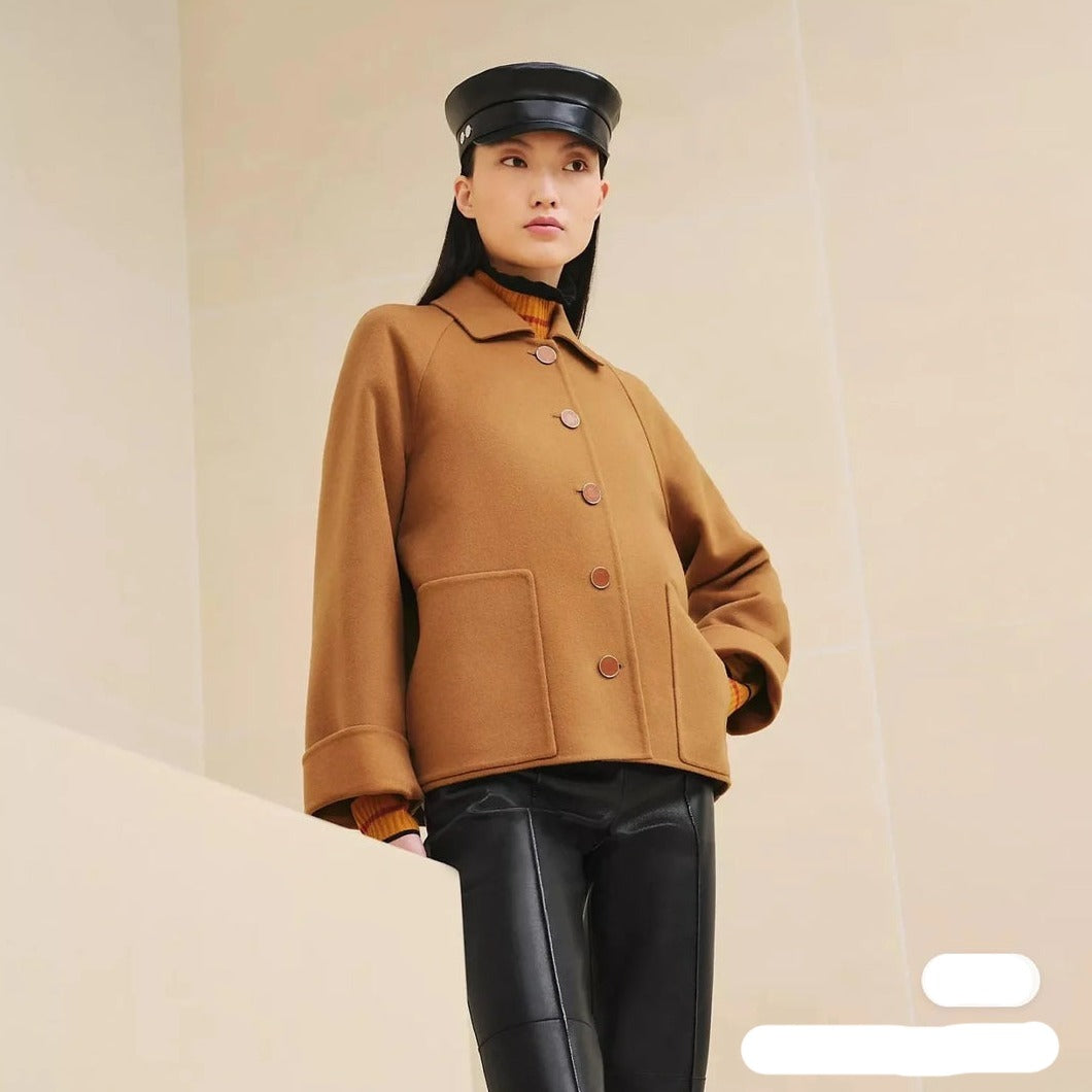 Herme* 24SS double-faced cashmere coat 1:1 VIP 07