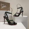 CHRIS* LOUB* 24SS rivet high-heeled sandals 1:1 VIP