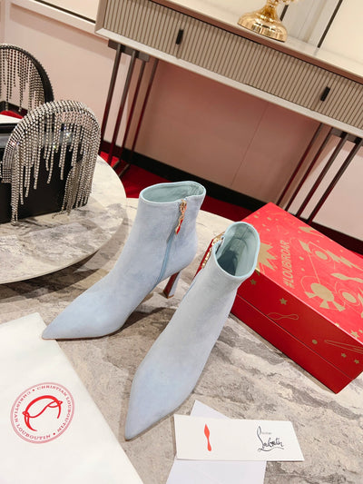 CHRIS* LOUB* 24SS Banana Heel High Heel Boots 1:1 VIP