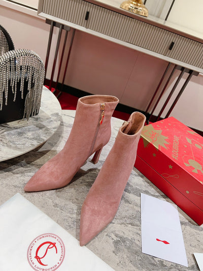 CHRIS* LOUB* 24SS Banana Heel High Heel Boots 1:1 VIP