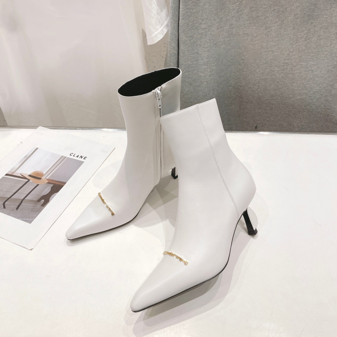 AW 24SS pointed toe ankle boots