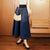 WA 24 letter webbing elastic high waist gradient denim skirt