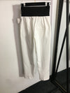 WA letter webbing elastic high waist wide leg shorts/trousers