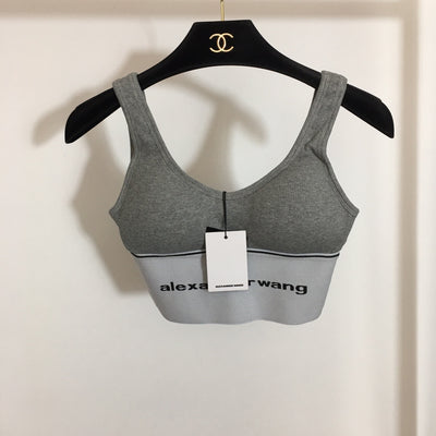 AW Logo Webbing Belt Tank Top Sports Bra