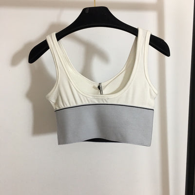 AW Logo Webbing Belt Tank Top Sports Bra