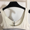 AW Logo Webbing Belt Tank Top Sports Bra