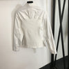 AW Simple Embroidery Slim Fit Long Sleeve Shirt