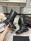 AW 24SS rivet leather buckle martin boots