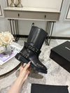 AW 24SS rivet leather buckle martin boots