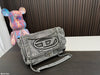Dies* Denim Chain Messenger Bag