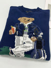 Ralph Laur* bear embroidered sweater